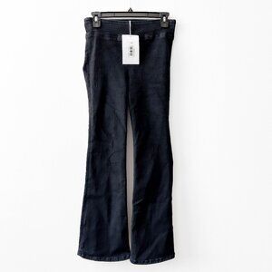 The Jetset Crop Mini Boot in Sheen Noir